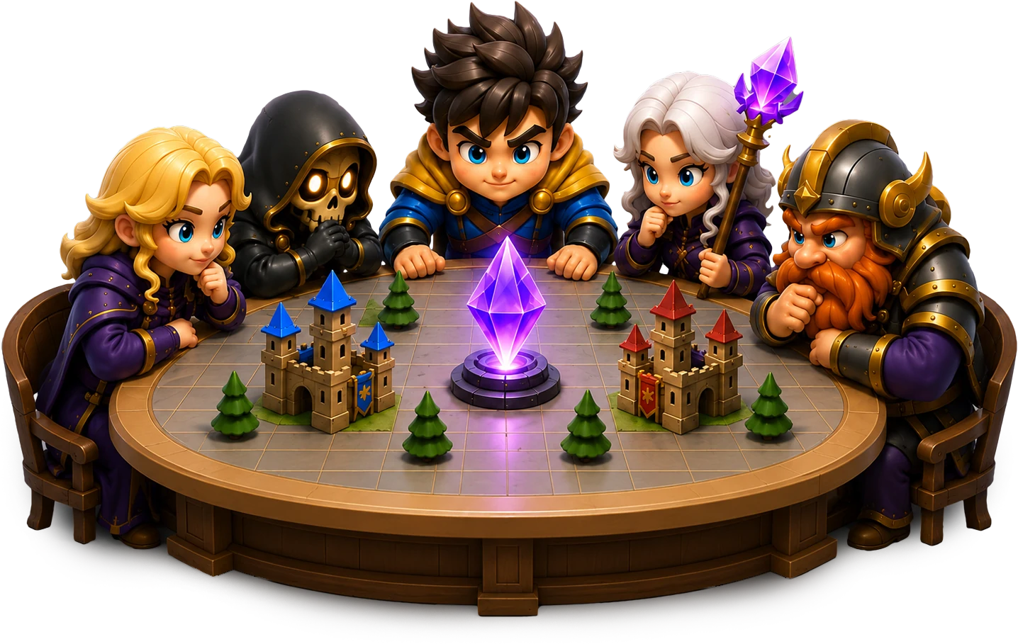 Council table where heroes shape kingdom politics